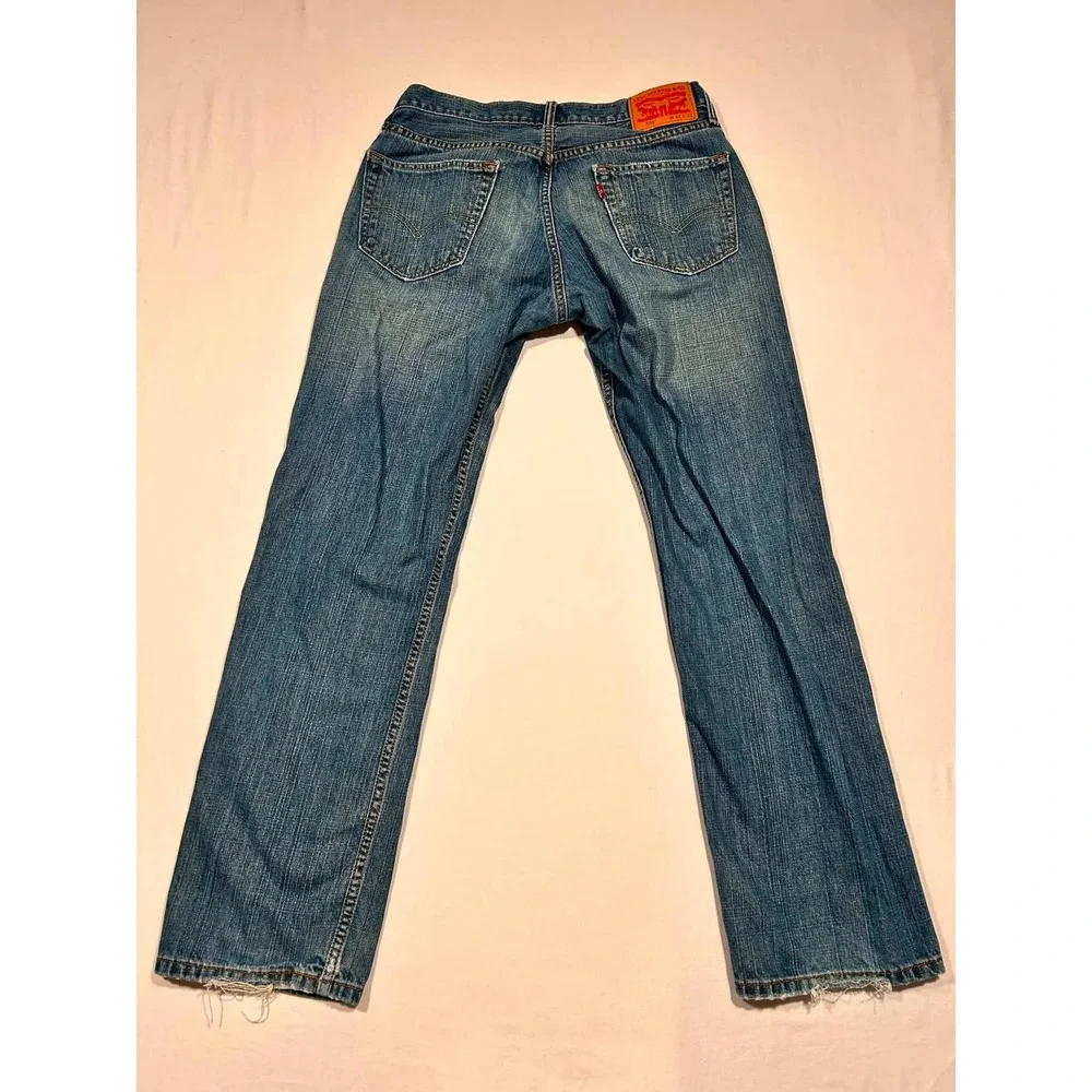 Levis 559 Relaxed Straight Jeans Mens 32x32 Medium Wash Blue Denim